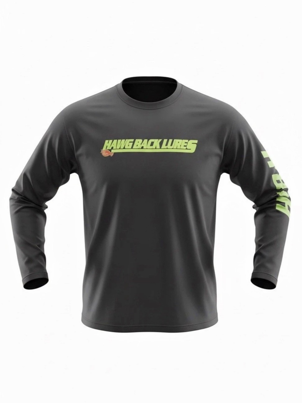 A4 Mens Dri-Fit Long Sleeve Polyester Moisture Wicking Hawg Back Lures Pullover